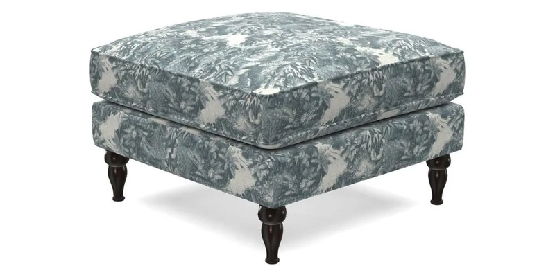 Cooksbridge Footstool in Two Tone Plain Biscuit