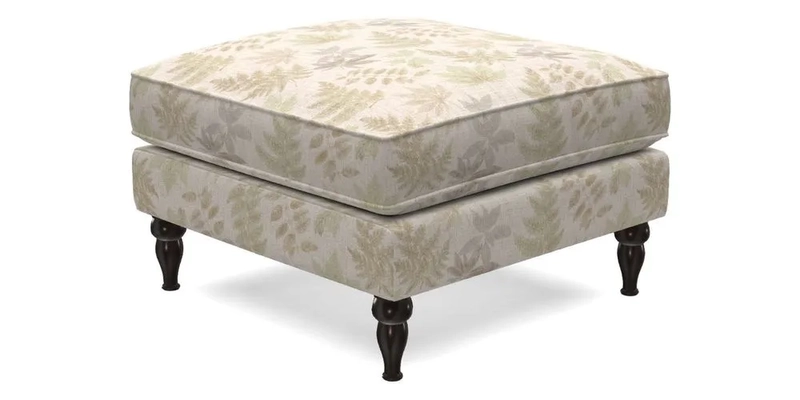 Cooksbridge Footstool in Two Tone Plain Biscuit