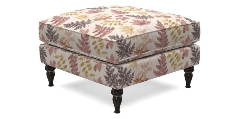 Cooksbridge Footstool in Two Tone Plain Biscuit