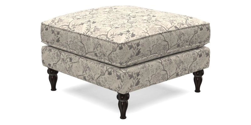 Cooksbridge Footstool in Two Tone Plain Biscuit