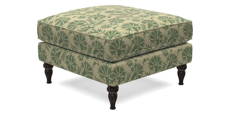 Cooksbridge Footstool in Two Tone Plain Biscuit