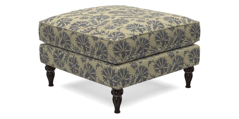 Cooksbridge Footstool in Two Tone Plain Biscuit