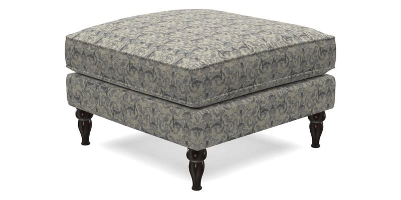 Cooksbridge Footstool in Two Tone Plain Biscuit