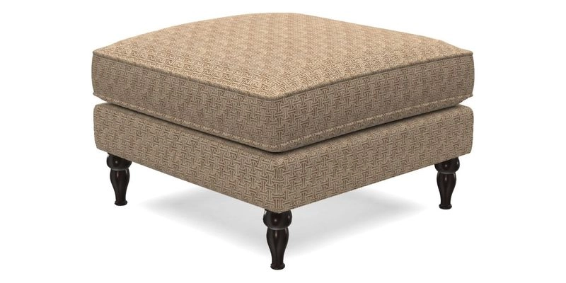 Cooksbridge Footstool in Two Tone Plain Biscuit