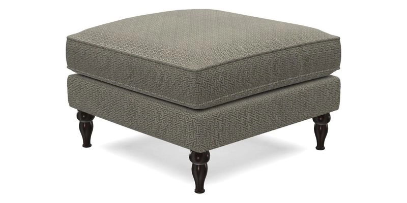 Cooksbridge Footstool in Two Tone Plain Biscuit