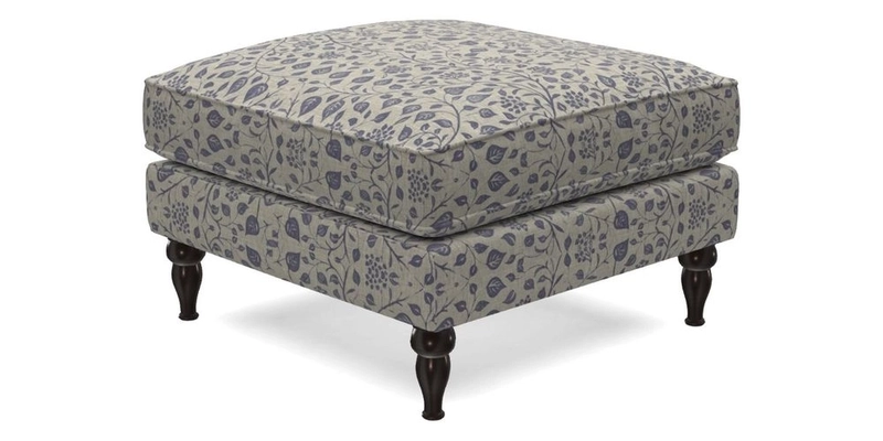 Cooksbridge Footstool in Two Tone Plain Biscuit