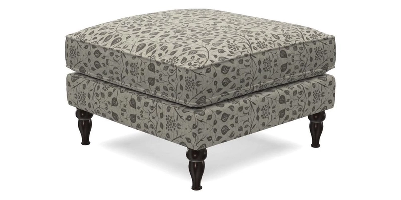 Cooksbridge Footstool in Two Tone Plain Biscuit