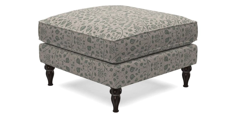 Cooksbridge Footstool in Two Tone Plain Biscuit