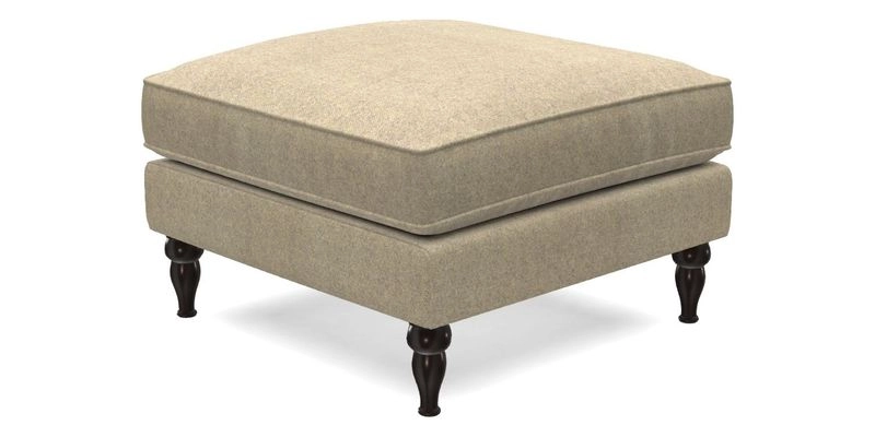 Cooksbridge Footstool in Two Tone Plain Biscuit