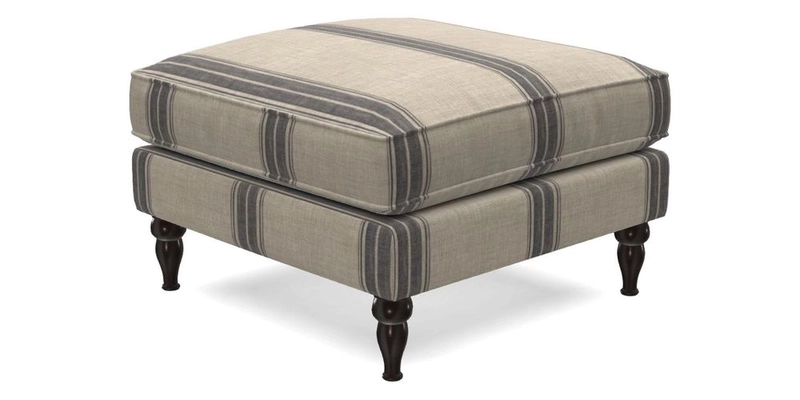 Cooksbridge Footstool in Two Tone Plain Biscuit