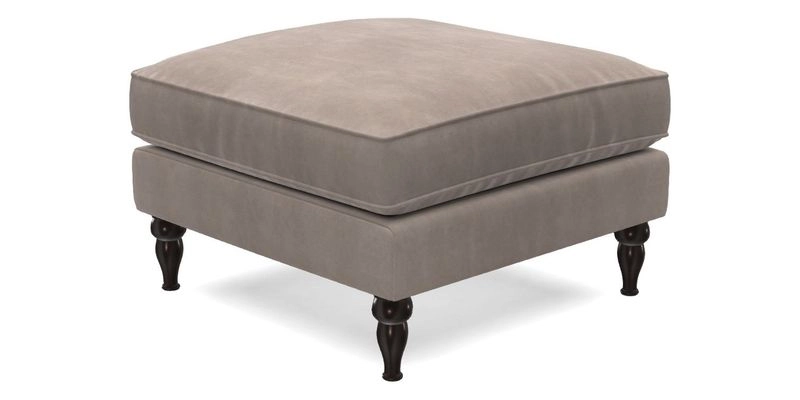 Cooksbridge Footstool in Two Tone Plain Biscuit