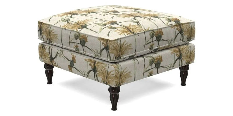 Cooksbridge Footstool in Two Tone Plain Biscuit