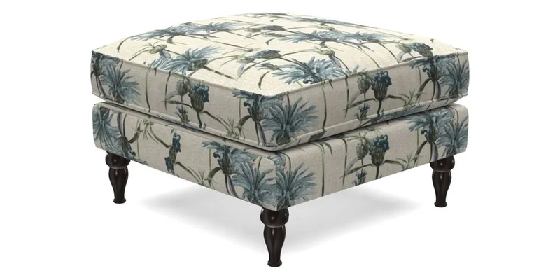 Cooksbridge Footstool in Two Tone Plain Biscuit