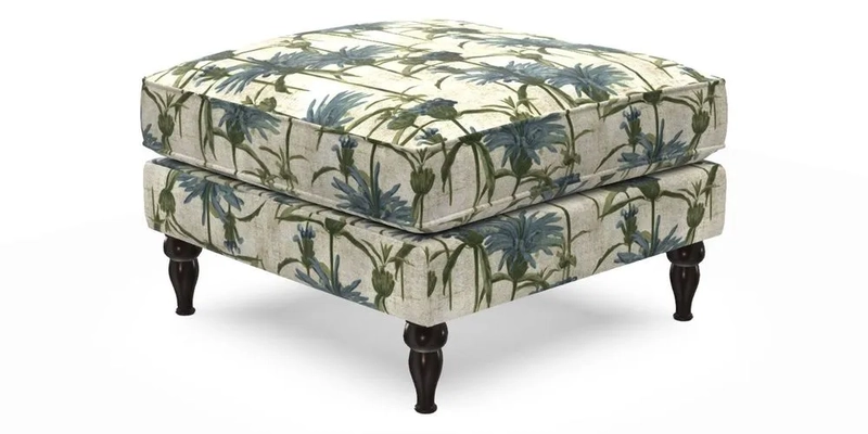 Cooksbridge Footstool in Two Tone Plain Biscuit