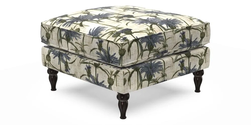Cooksbridge Footstool in Two Tone Plain Biscuit