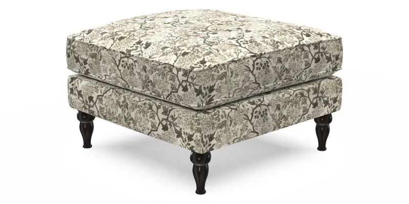Cooksbridge Footstool in Two Tone Plain Biscuit