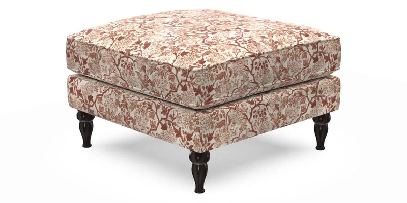 Cooksbridge Footstool in Two Tone Plain Biscuit