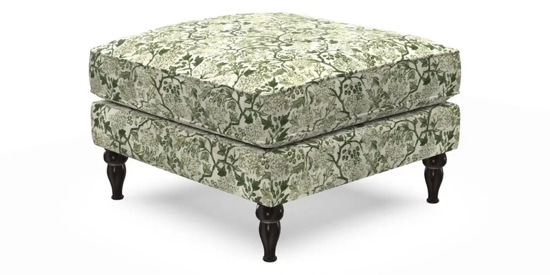 Cooksbridge Footstool in Two Tone Plain Biscuit