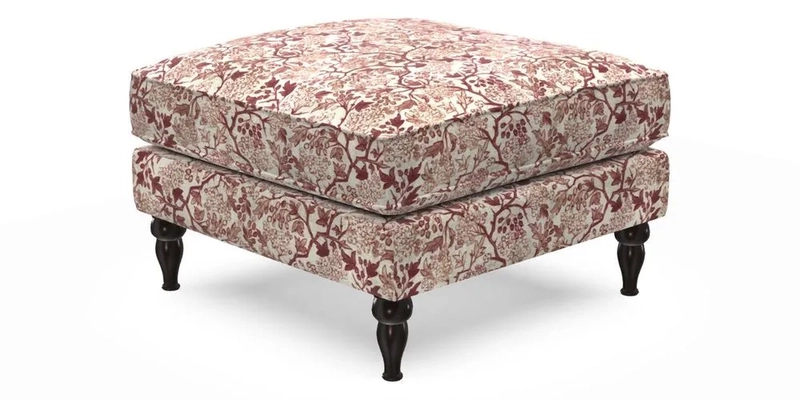 Cooksbridge Footstool in Two Tone Plain Biscuit