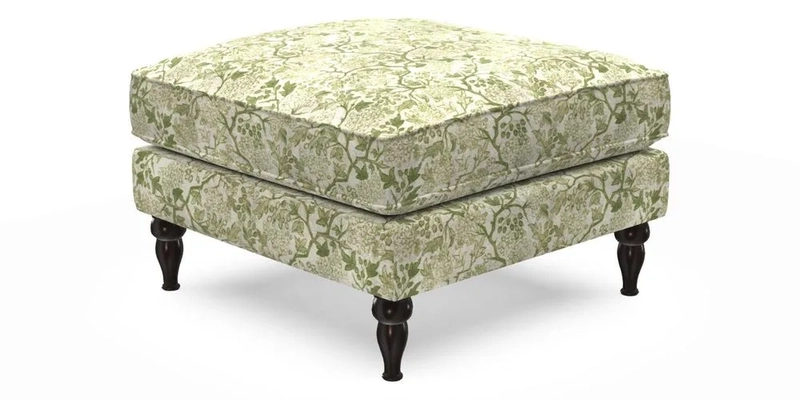 Cooksbridge Footstool in Two Tone Plain Biscuit