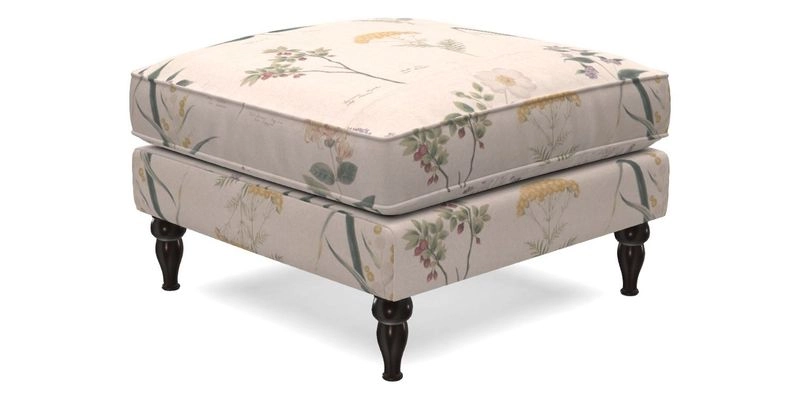 Cooksbridge Footstool in Two Tone Plain Biscuit