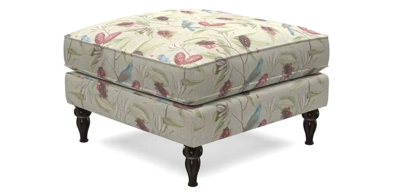 Cooksbridge Footstool in Two Tone Plain Biscuit