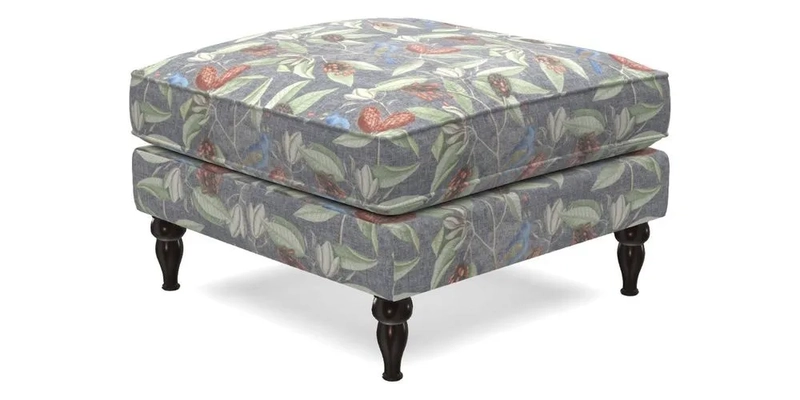 Cooksbridge Footstool in Two Tone Plain Biscuit