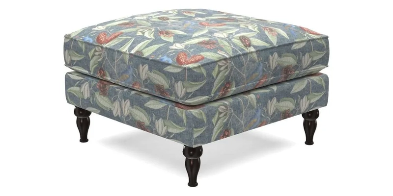 Cooksbridge Footstool in Two Tone Plain Biscuit