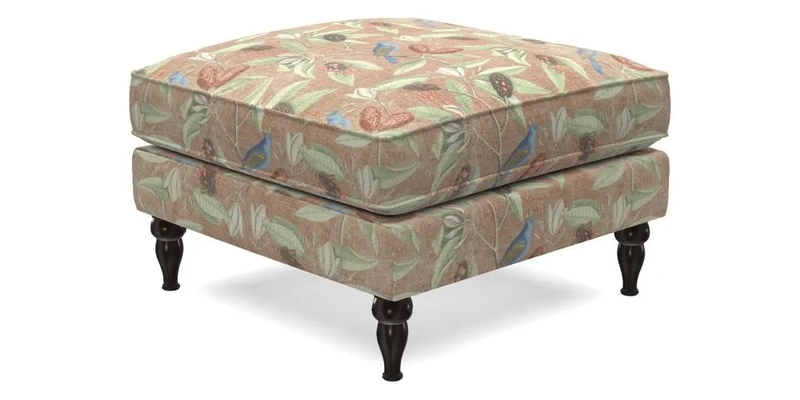 Cooksbridge Footstool in Two Tone Plain Biscuit