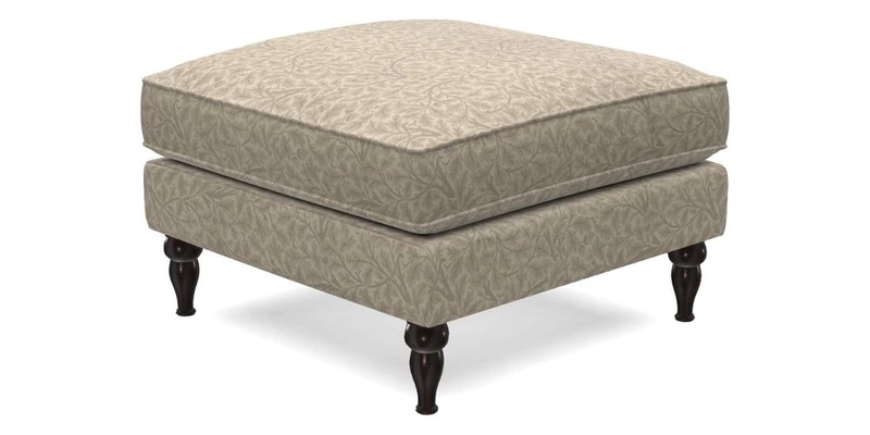 Cooksbridge Footstool in Two Tone Plain Biscuit