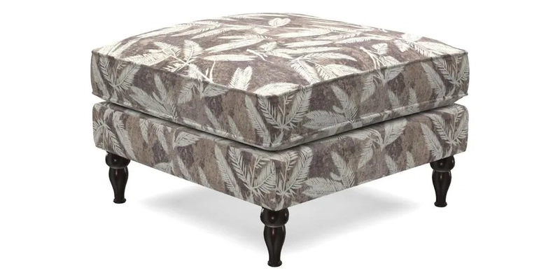 Cooksbridge Footstool in Two Tone Plain Biscuit