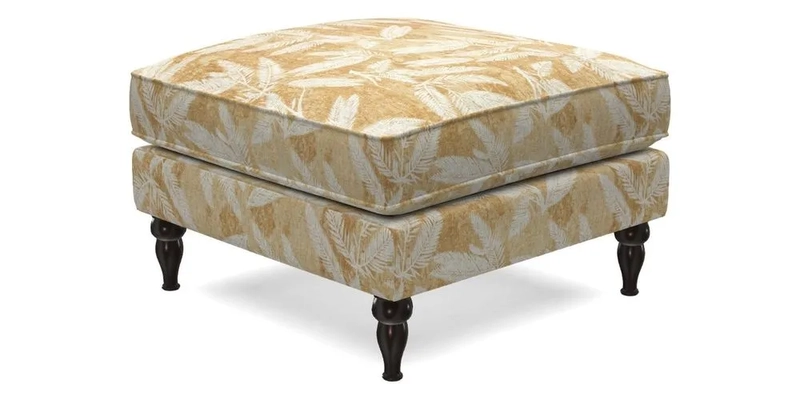 Cooksbridge Footstool in Two Tone Plain Biscuit
