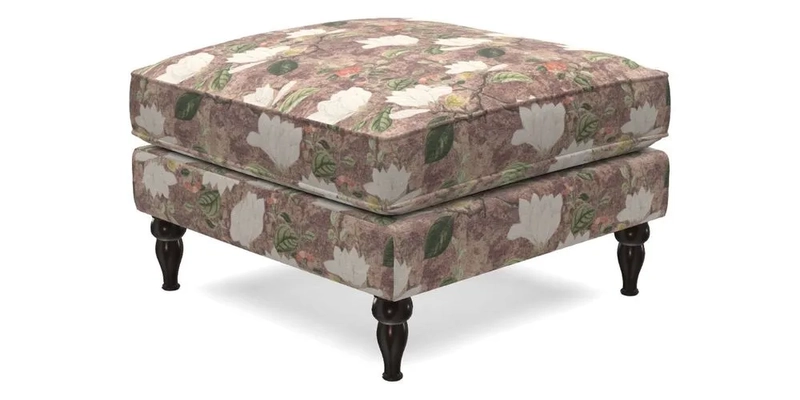 Cooksbridge Footstool in Two Tone Plain Biscuit