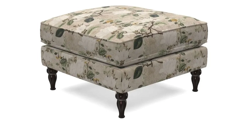 Cooksbridge Footstool in Two Tone Plain Biscuit