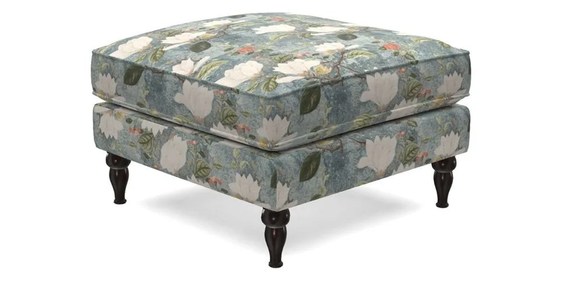 Cooksbridge Footstool in Two Tone Plain Biscuit