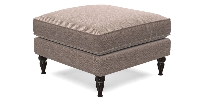 Cooksbridge Footstool in Two Tone Plain Biscuit