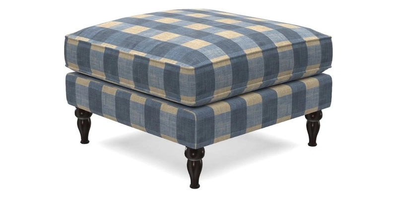 Cooksbridge Footstool in Two Tone Plain Biscuit