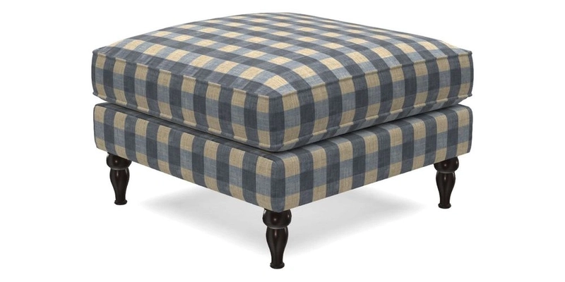 Cooksbridge Footstool in Two Tone Plain Biscuit