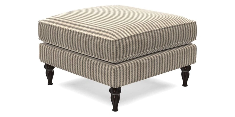 Cooksbridge Footstool in Two Tone Plain Biscuit