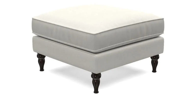 Cooksbridge Footstool in Two Tone Plain Biscuit