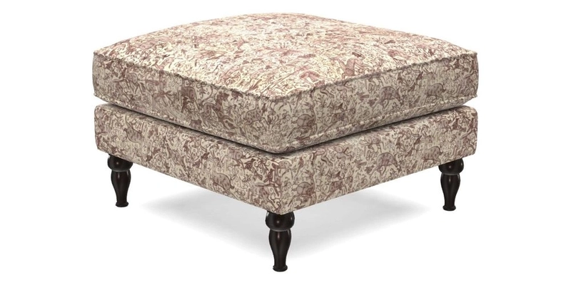 Cooksbridge Footstool in Two Tone Plain Biscuit