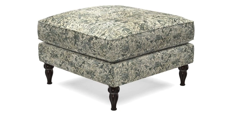 Cooksbridge Footstool in Two Tone Plain Biscuit