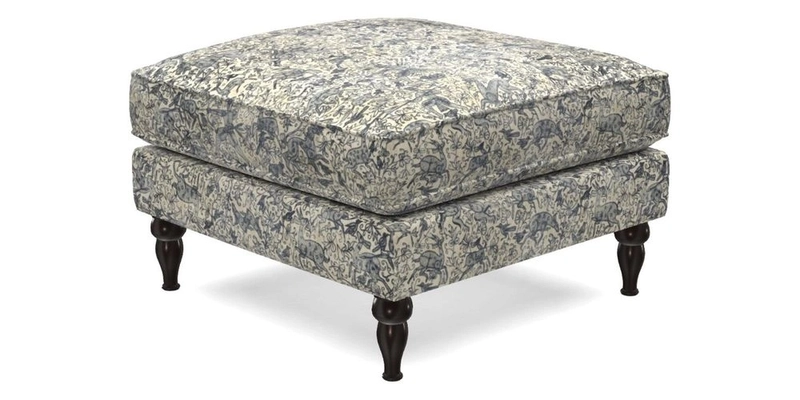 Cooksbridge Footstool in Two Tone Plain Biscuit