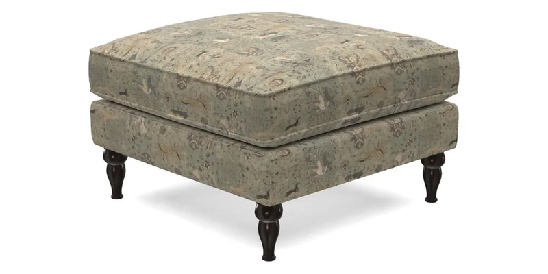 Cooksbridge Footstool in Two Tone Plain Biscuit