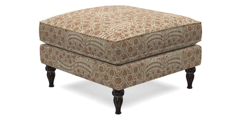 Cooksbridge Footstool in Two Tone Plain Biscuit