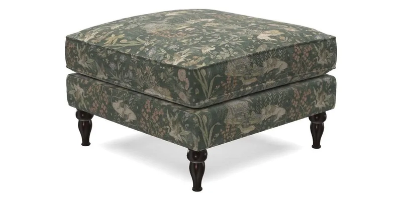 Cooksbridge Footstool in Two Tone Plain Biscuit