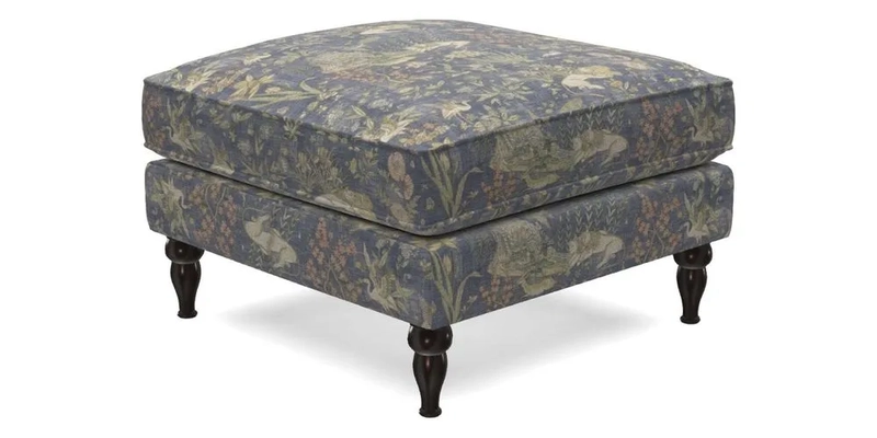 Cooksbridge Footstool in Two Tone Plain Biscuit