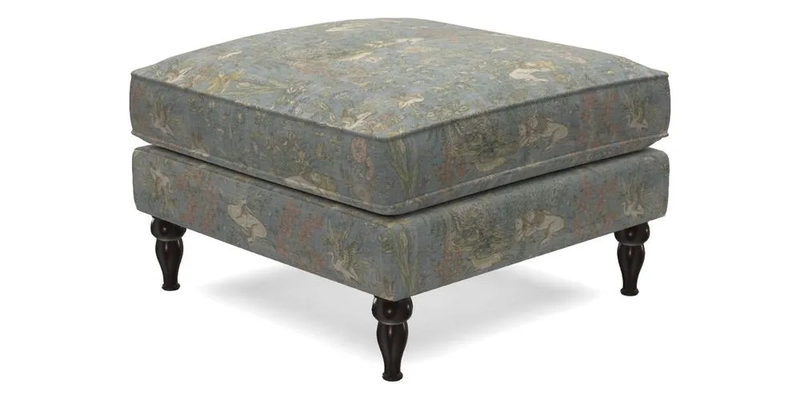 Cooksbridge Footstool in Two Tone Plain Biscuit
