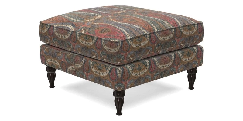 Cooksbridge Footstool in Two Tone Plain Biscuit