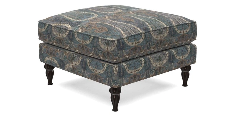 Cooksbridge Footstool in Two Tone Plain Biscuit